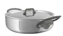 RONDEAU AVEC COUVERCLE MAUVIEL M'COOK MONTURE FONTE PAR ÉLECTROLYSE - 20 CM