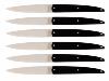 ARBALETE G. DAVID - COFFRET 6 COUTEAUX DE TABLE ACRYLIQUE NOIR 23CM
