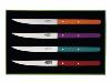 ARBALETE G. DAVID - COFFRET 4 COUTEAUX TABLE BOIS COLORIS ASSORTIS 23CM