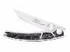 COUTEAU LE THIERS PAR CLAUDE DOZORME - 12CM - CROCO NOIR