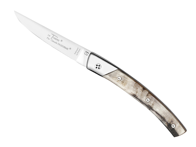 Couteau pliant C. Dozorme Le Thiers Secret - manche 11 cm corne de bélier