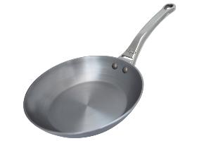 Poêle pro en acier De Buyer Minéral B 28 cm - manche fonte d'inox