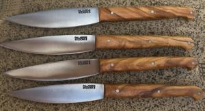 SET DE 4 COUTEAUX TABLE PALLARES SOLSONA 10 CM INOX - OLIVIER