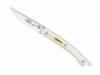 COUTEAU LE THIERS "VERROU" PAR CLAUDE DOZORME - 12CM - MOTIF PLUMES