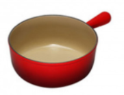 POÊLON EN FONTE LE CREUSET SANS COUVERCLE - 18 CM CERISE