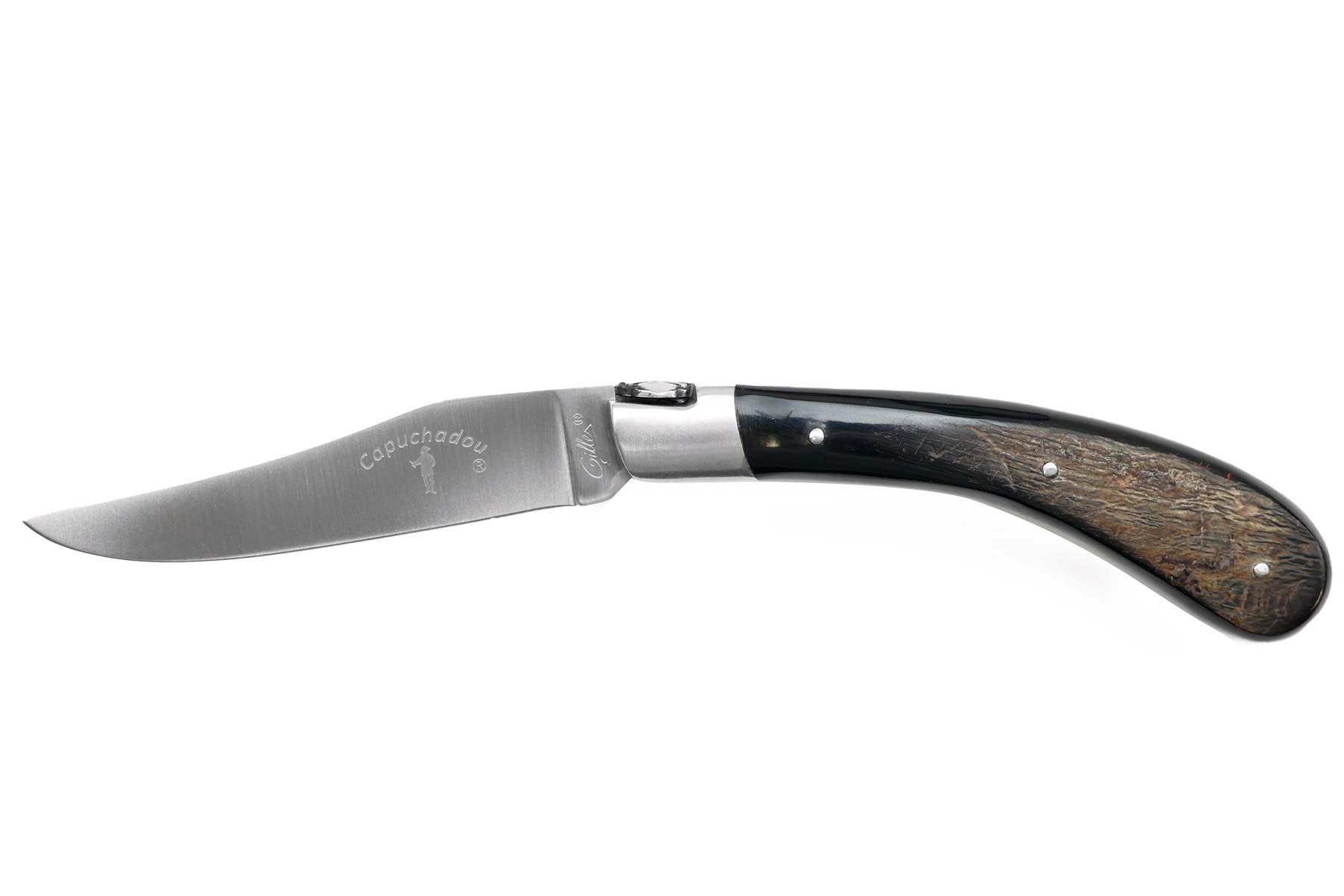 Couteau pliant Le Capuchadou  Fontenille Pataud - manche 12 cm manche corne de buffle