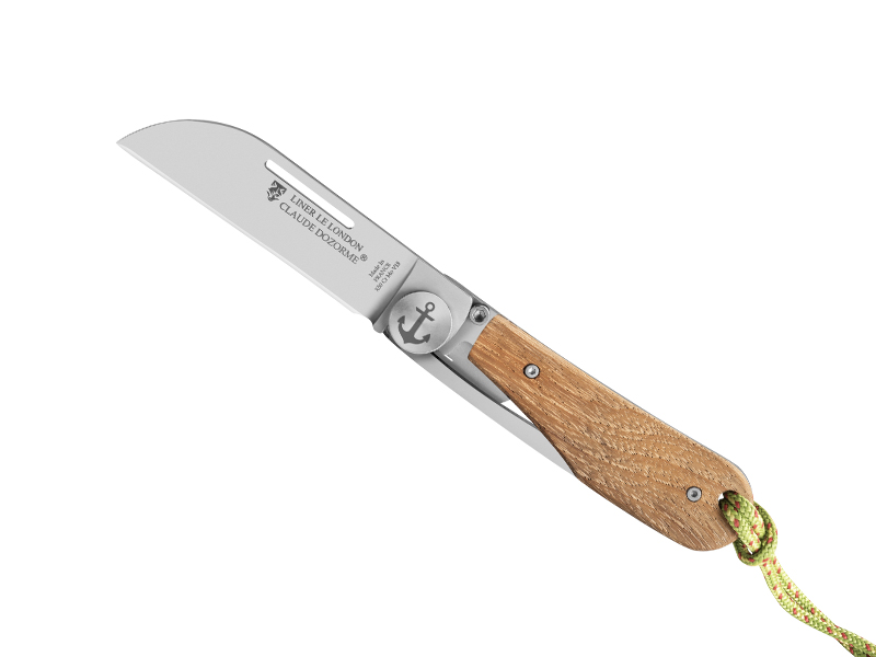 Couteau London par C. Dozorme - manche 11 cm teck