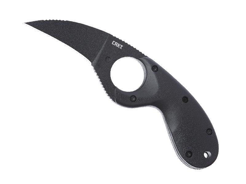 Poignard CRKT Bear Claw - lame Wharmcliffe 6 cm - manche noir