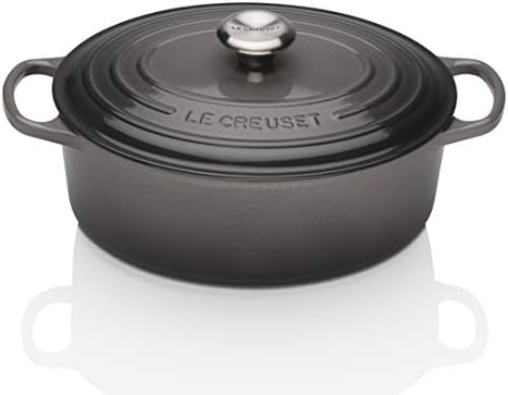 Cocotte en fonte Le Creuset ovale Flint Oyster - 31 cm
