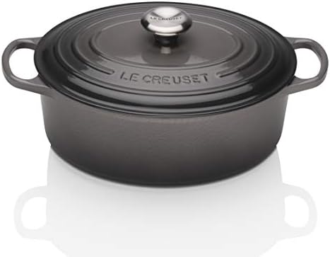 Cocotte ovale en fonte émaillée Le Creuset 31 cm flint oyster