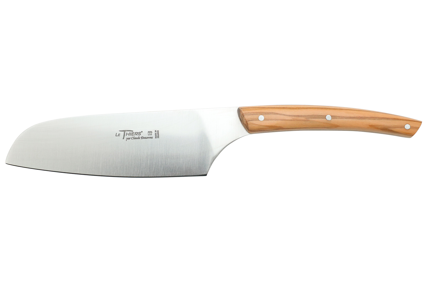 Couteau Santoku Dozorme Cuisine Au Quotidien 13 cm - manche olivier