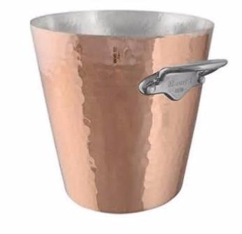 Mauviel seau à champagne cuivre monture fonte d'inox - 20 cm