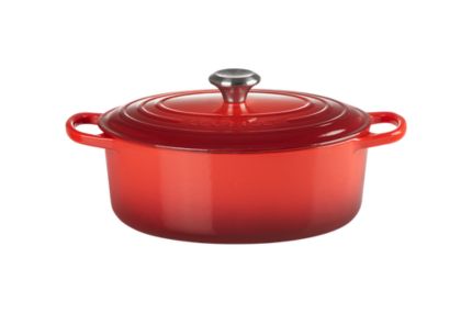 Cocotte en fonte Le Creuset ovale Cerise - 29 cm