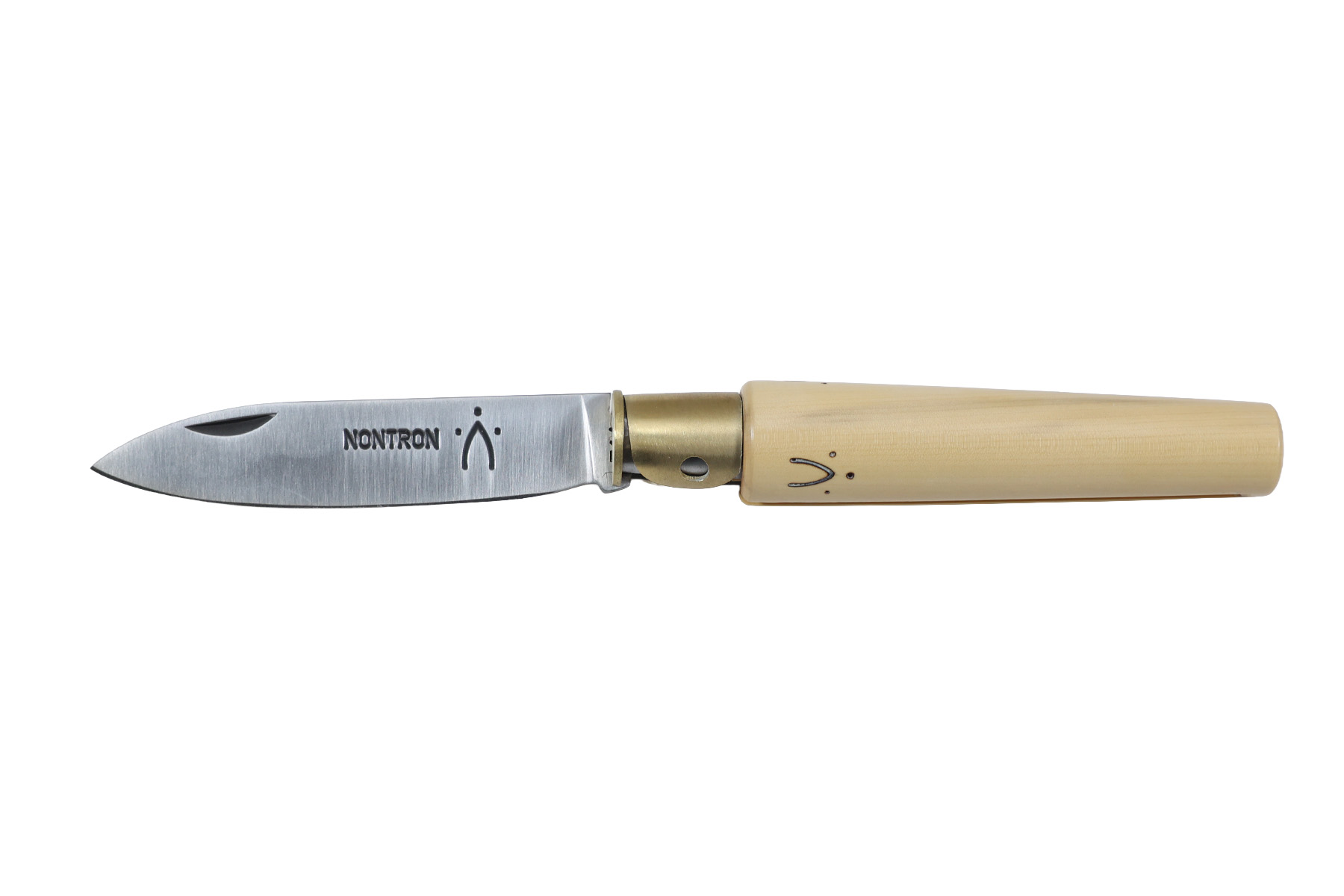Couteau Nontron n°22 - modèle petit-duc sans plumes - Buis