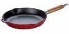 POÊLE CHASSEUR EN FONTE 28 CM ROUGE