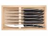 COFFRET 6 COUTEAUX DE TABLE HIGH TECH - CLAUDE DOZORME - 23CM - NOIR