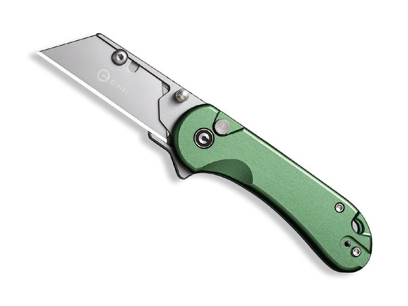 Couteau Civivi Elementum Utility - manche 9 cm aluminium vert