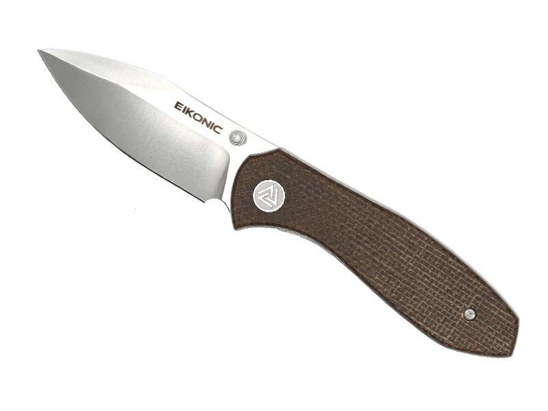 Couteau Eikonic Kasador - manche 10 cm micarta marron