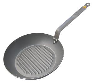 Poêle gril en acier De Buyer Minéral B 32 cm - manche en fonte