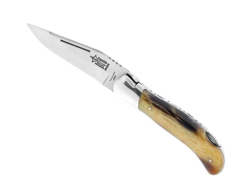 Couteau chasse Laguiole G.David - manche 12 cm façon corne blonde