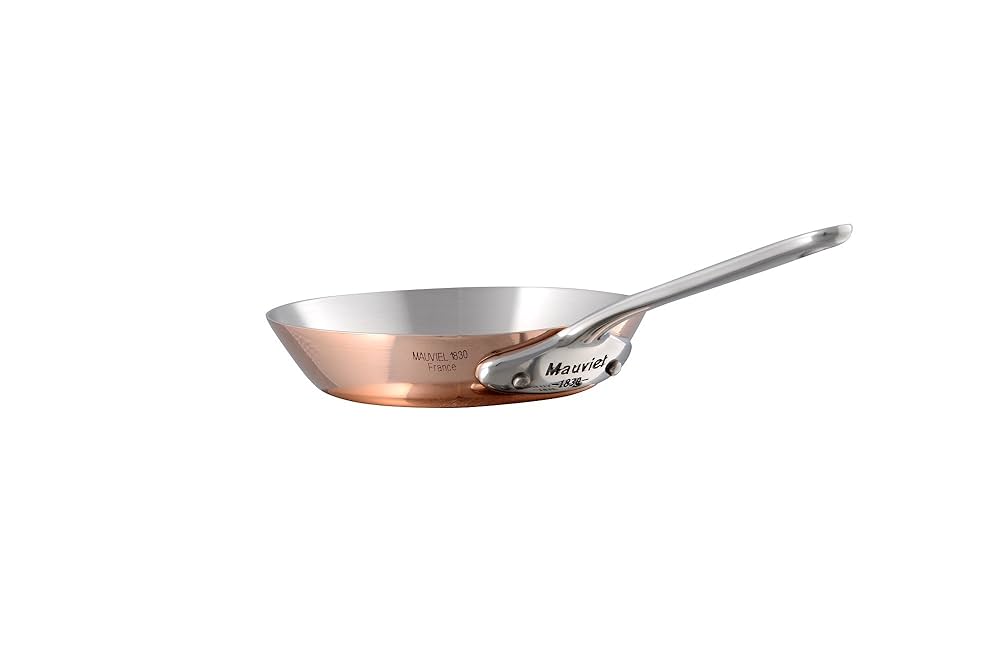 Poêle en cuivre Mauviel M'Minis 12 cm - manche fonte d'inox