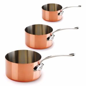 LOT 3 CASSEROLES M'HERITAGE M'150s  - MONTURE FONTE D'INOX