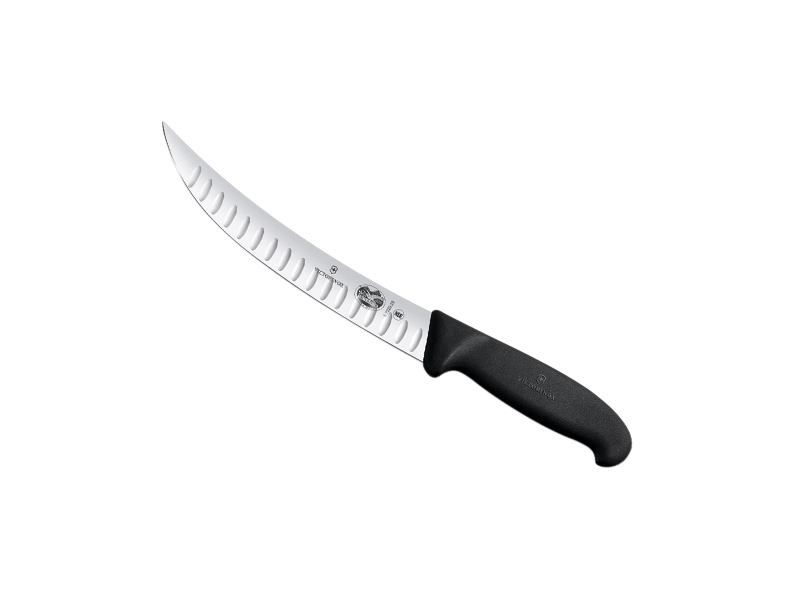 Couteau à abattre Victorinox lame 20 cm alvéolée - manche Fibrox noir