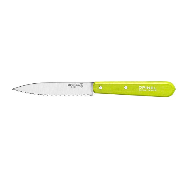 Couteau Opinel cranté n°113 - Coloris pomme