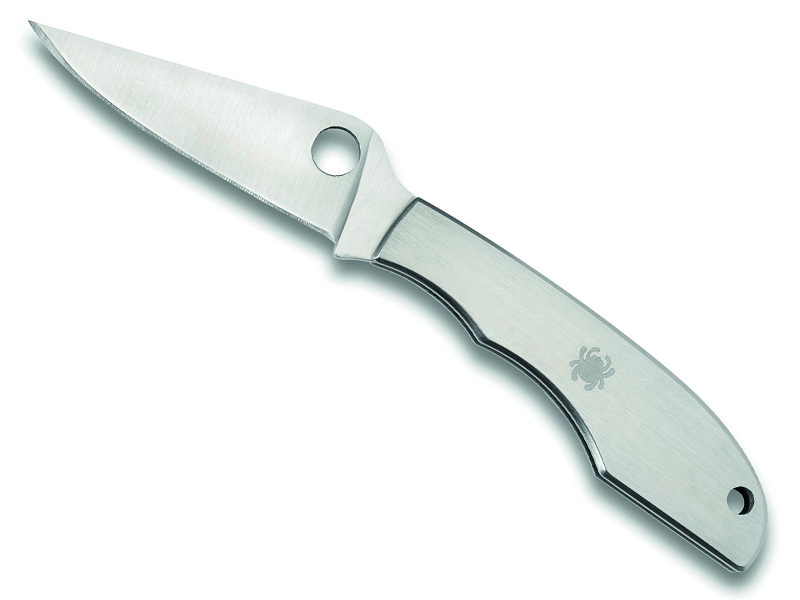 Couteau Spyderco Grasshopper - manche inox 7 cm