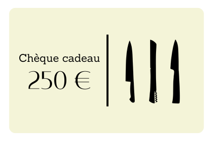 Chèque cadeau Coutellerie & Casserolerie Champenoise 250€