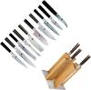 KAI SHUN CLASSIC BLOC COMPLET DE 10 COUTEAUX DE CUISINE JAPONAIS