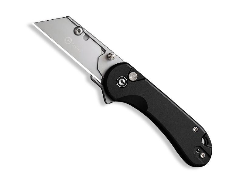 Couteau Civivi Elementum Utility - manche 9 cm aluminium noir