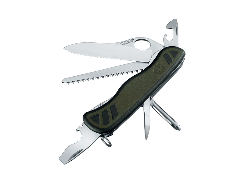 Couteau multifonctions Victorinox SOLDAT SUISSE  2008 - Manche bi-matière 111 mm.