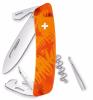 COUTEAU DE POCHE SWIZA MULTIFONCTIONS D03 FILIX ORANGE CAMOUFLAGE