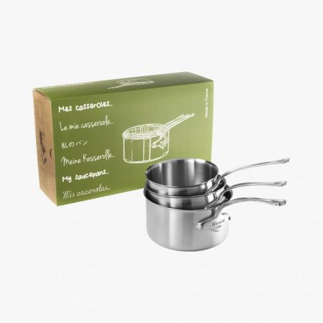 Offre de trois casseroles Mauviel série  M'cook 16,18,20 cm