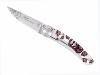 COUTEAU LE THIERS "LINER LOCK" PAR CLAUDE DOZORME - 10.5 CM HIPSTER CAVALERA