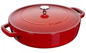 Sauteuse Chistera en fonte Staub cerise - 28 cm