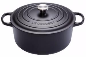 Cocotte en fonte Le Creuset ronde Noir mat - 20 cm