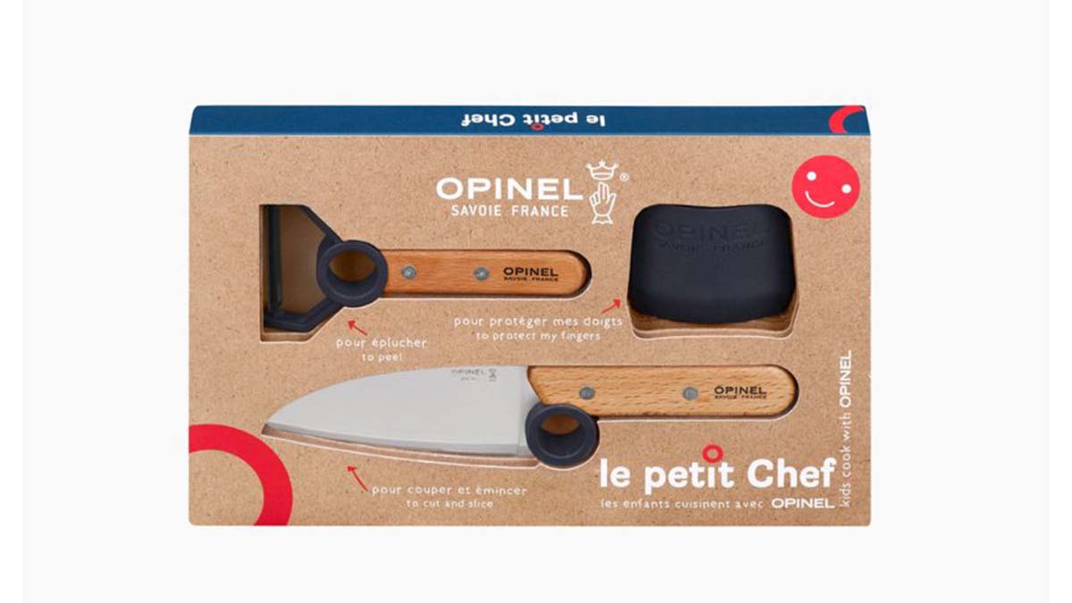 Coffret 3 pièces enfant Opinel - Le Petit Chef - bleu