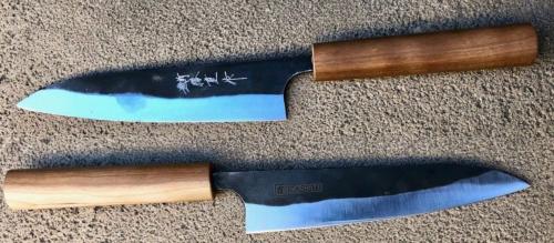 Couteau artisanal Japonais Kasumi black forged 15 cm Petty