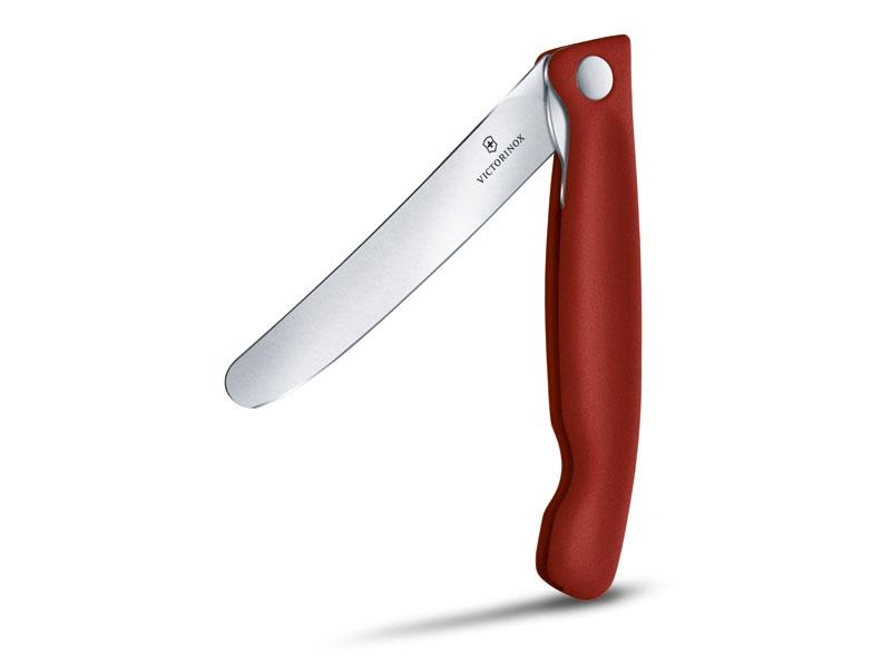 Couteau office pliant Victorinox Swiss Classic  lame lisse - manche rouge 13 cm