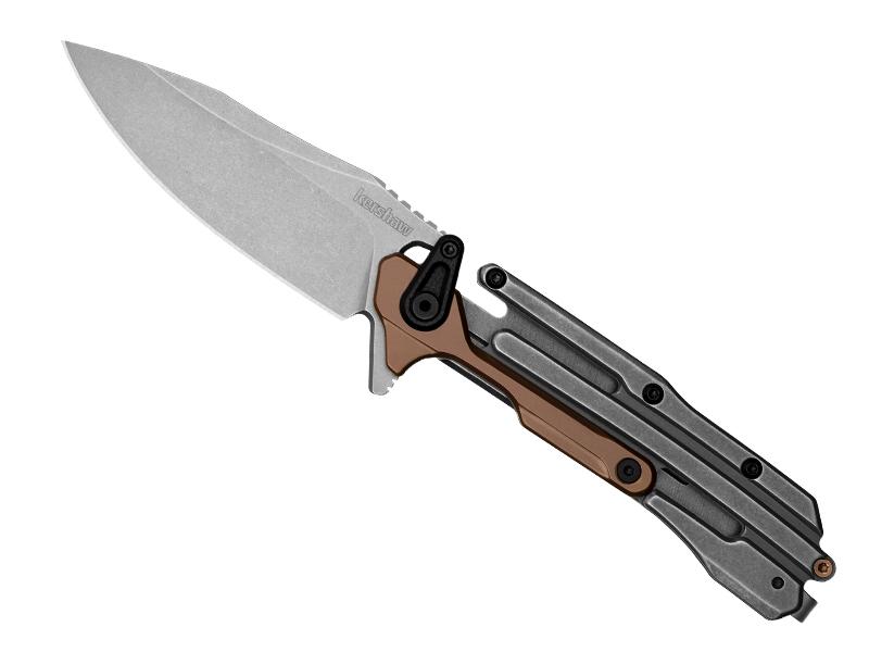 Couteau Kershaw Frontrunner - manche 11 cm acier/G10 bronze