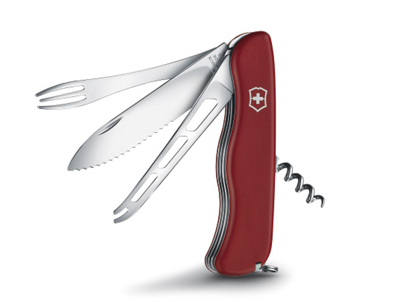 Couteau multifonctions Victorinox Cheese Master - manche 111 mm rouge