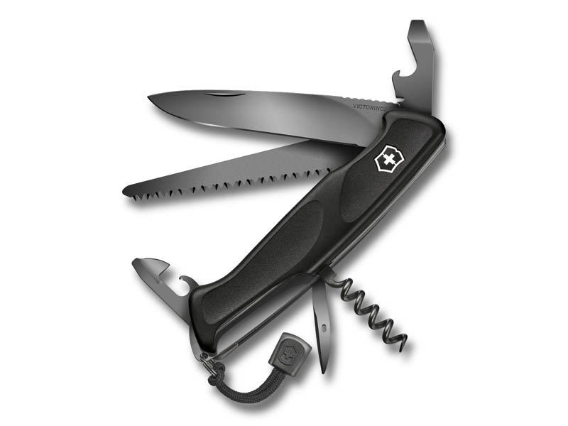 Couteau multifonctions Victorinox Rangergrip 55 onyx -  Manche 130 mm noir