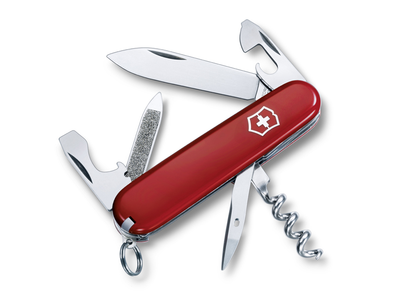 Couteau suiise Victorinox  Sportsman - Manche rouge