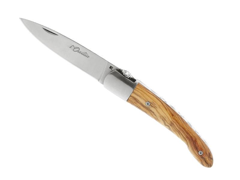 Couteau pliant L'OCCITAN  - manche 11 cm olivier