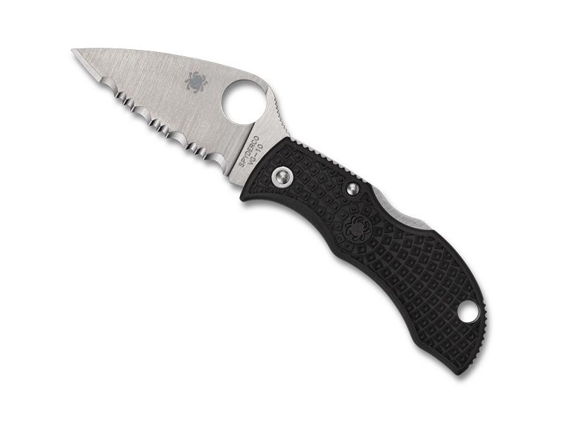 Couteau Spyderco Manbug - manche 6,5 cm nylon/fibre de verre noir