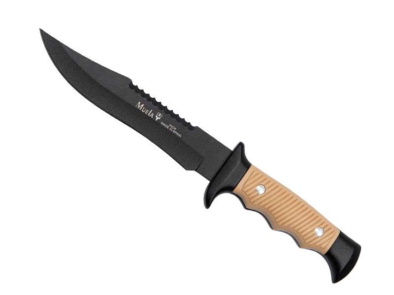 Poignard Muela 5161 - manche zamak noir et sable