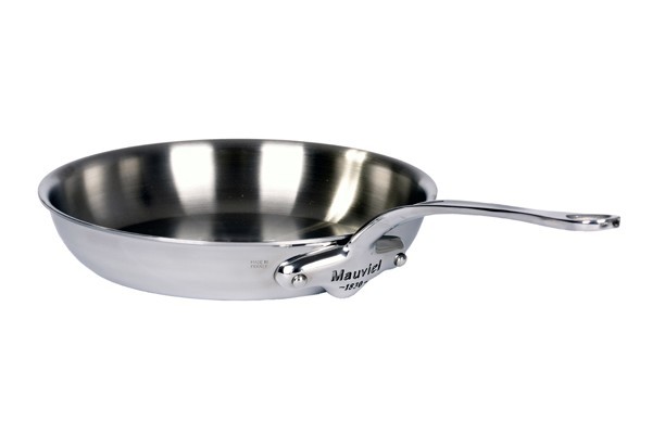 Poêle inox Mauviel M'Cook 26 cm - manche fonte d'inox