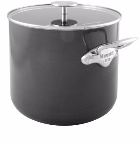 Marmite traiteur aluminium Mauviel M'Stone3 couvercle en verre - 24 cm